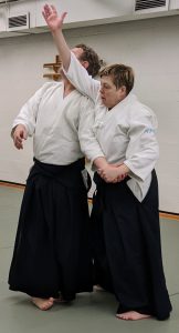 Degraff sensei demonstrating sokumen iriminage