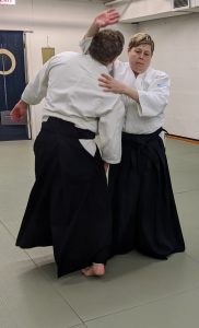 Dojo Cho DeGraff sensei demonstrating iriminage